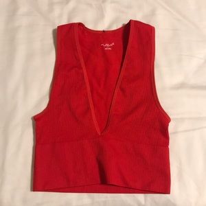 Urban Outfitters red spandex tank